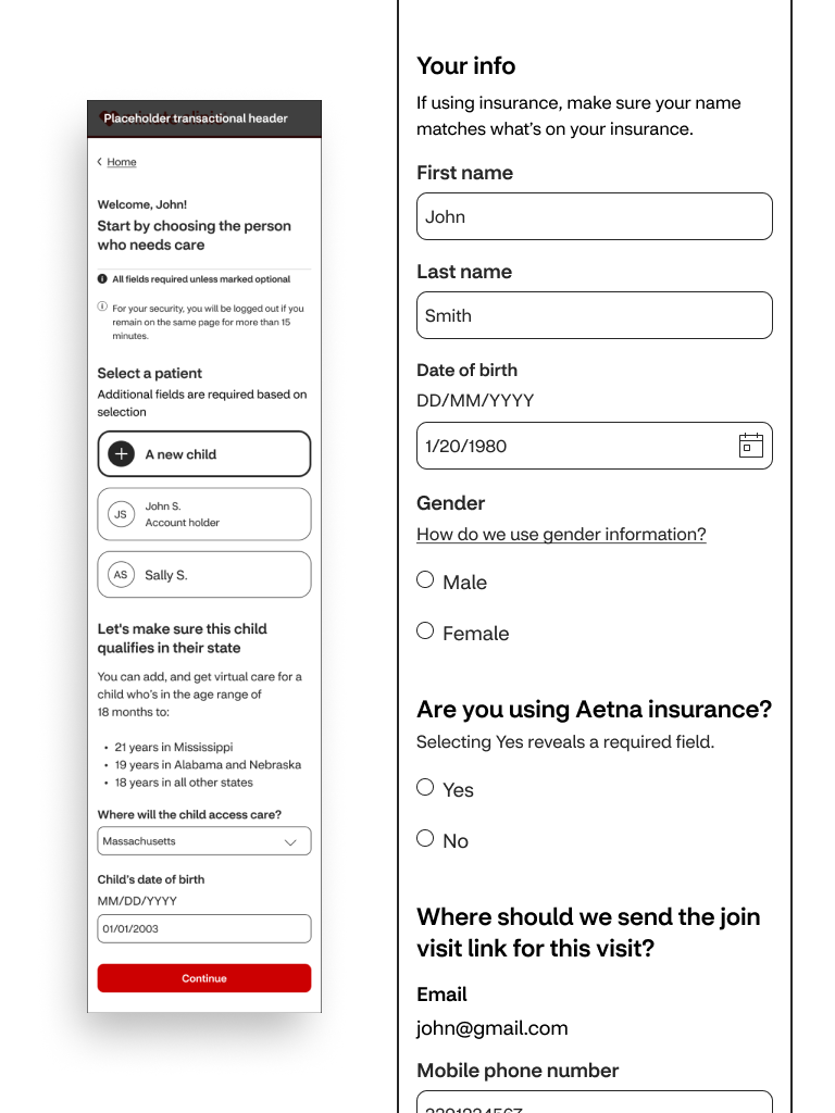 Registration account management.