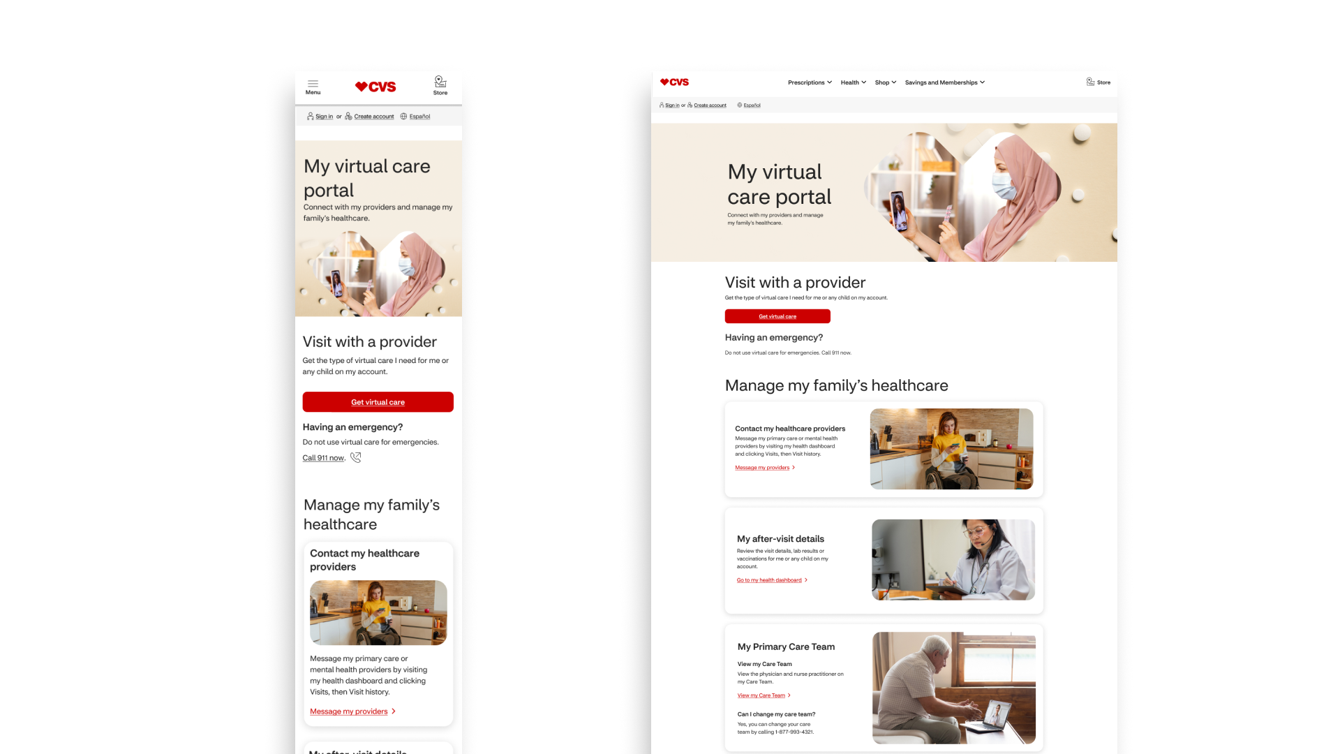 Dashboard designs for mobile and web.